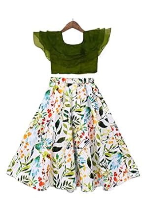 Buy Prawah Kids Girls Printed Lehenga Choli | Readymade | Suitable For ...
