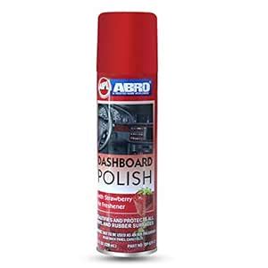 ABRO DP-629-ST Car Dashboard Leather Polish Spray with Strawberry Air ...