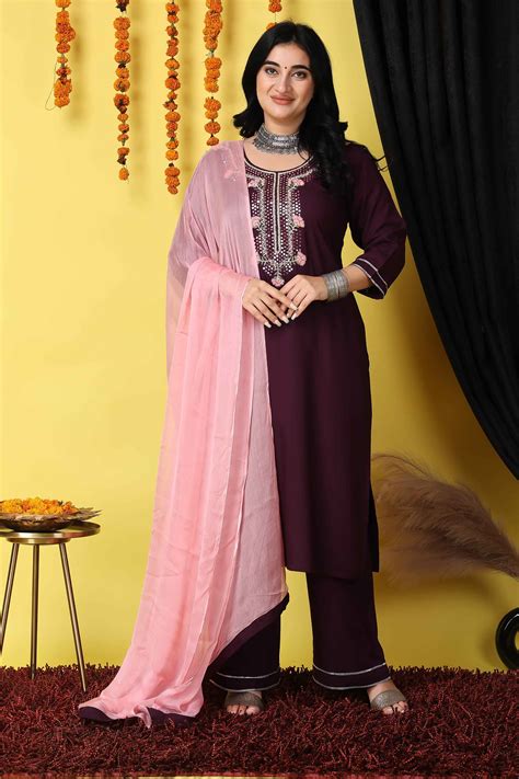 Buy Kurti Dupatta Set & Kurta Set With Dupatta - Apella
