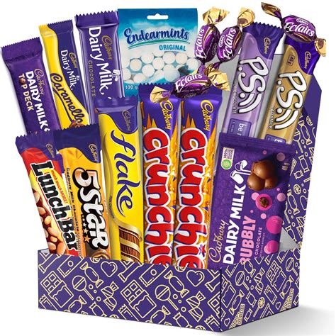 Buy Cadbury Chocolate Bar Sweets Gift Pack | 16-Piece Imported ...