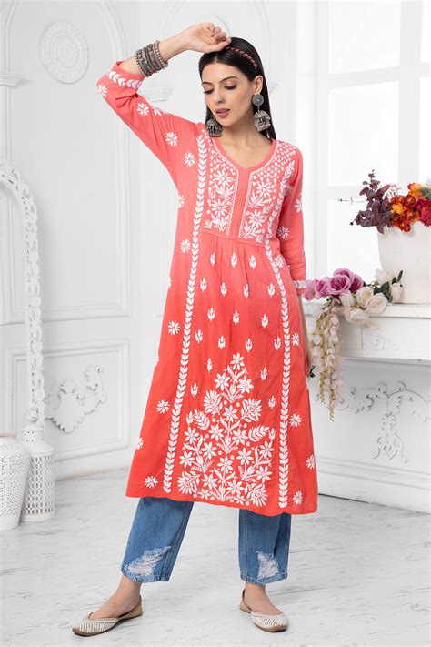 Afsana Cotton Kurti – Insha Creations NX