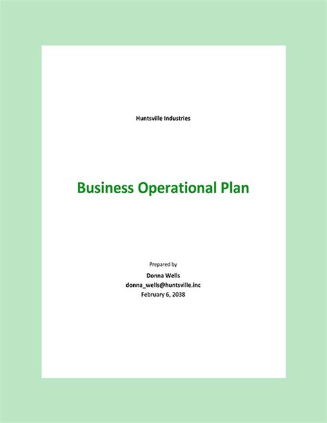 Image result for Sample Editable Operational Plan Format
