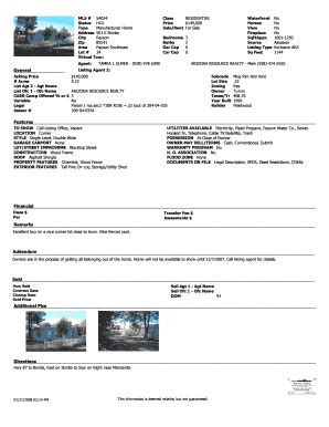 Fillable Online 54024 RESIDENTIAL No HLD 149000 No Manufactured Home ...