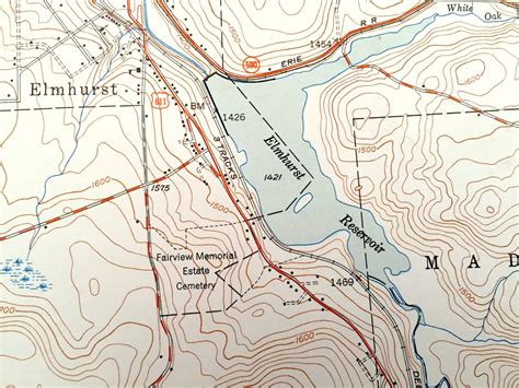 Antique Moscow Pennsylvania 1949 US Geological Survey - Etsy