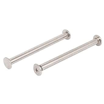 INCREWAY 30pcs Binding Chicago Screw, 5mm X 60mm Nickel Plated Binding ...