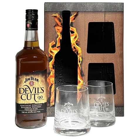 Jim Beam Devil's Cut Gift Pack 2 Glasses | Skull & Barrel