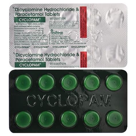 Cyclopam - Strip of 10 Tablets : Amazon.in: Health & Personal Care