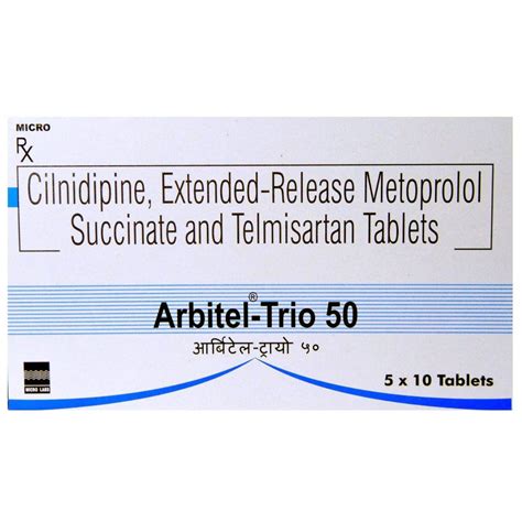 Arbitel-Trio 50 Tablet | Uses, Side Effects, Price | Apollo Pharmacy