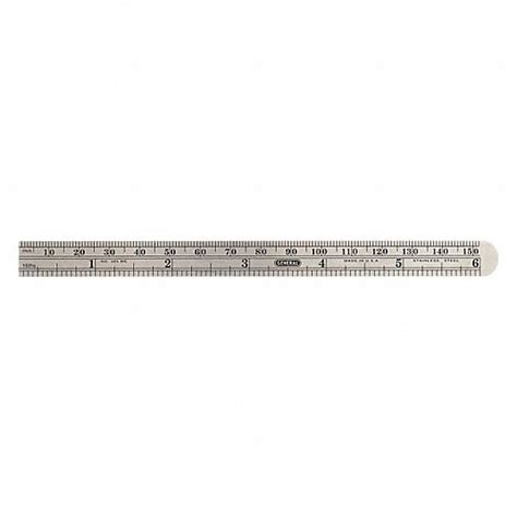 GENERAL TOOLS, 305ME, 6 in / 150 mm, Steel Rule - 3VZR7|305ME - Grainger