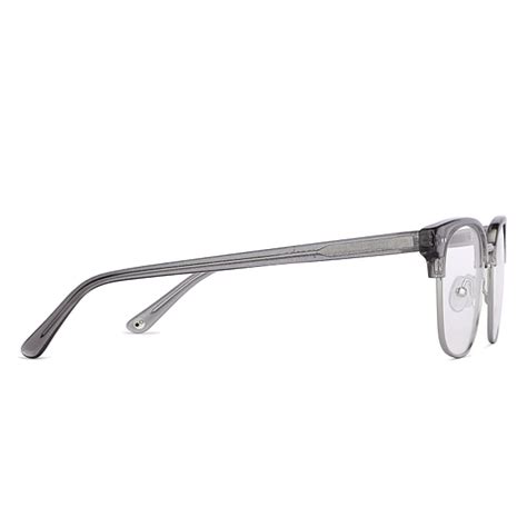 Buy Grey Silver Full Rim Clubmaster John Jacobs Supreme Steel JJ E13772 ...