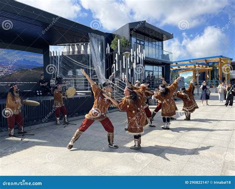 Vladivostok, Russia, September, 15, 2023. Artists in National Costumes ...