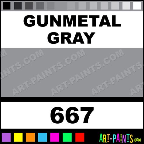 Gunmetal Gray Metallic Acrylic Metal and Metallic Paints - 667 ...