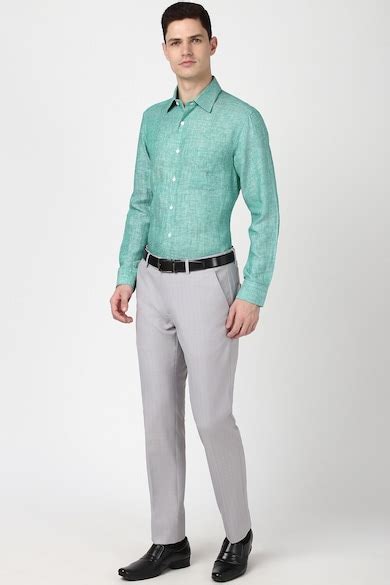 Buy Men Grey Check Trousers Online - 39676176 | Peter England