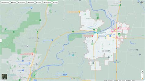 Albany, Oregon Map