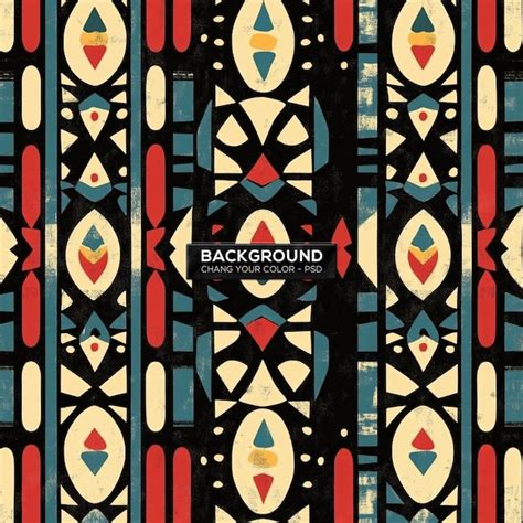 Aztec Tribal Pattern With Bird Icon and Repeating Layout the Nature ...