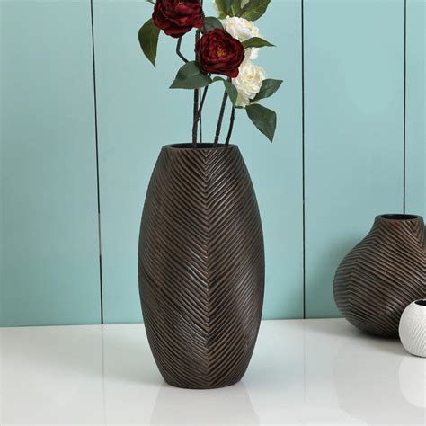Buy Splendid Adrian Polyresin Linear Long Vase from Home Centre at just ...