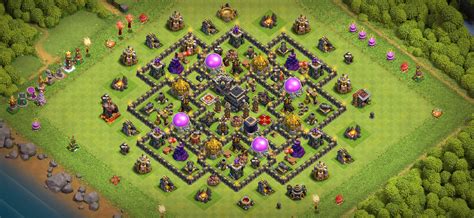 2023 COC TH 9 Base Layout with Base Copy Link - Base of Clans