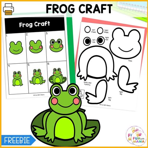 Easy Frog Craft Activity - (FREE PRINTABLE)