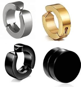 Flipkart.com - Buy ZexaSea multi color pack earring magnetic Metal Hoop ...