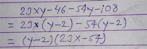 Factorised form of 23xy - 46x - 54y - 108 is - Brainly.in