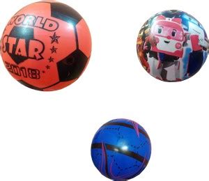 AutoVHPR Pack of 3 Very Light Weight Rubber Footballs for Small Kids ...