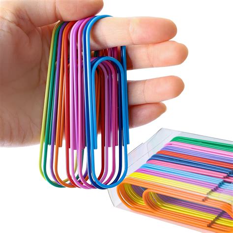 Amazon.com : BronaGrand 4 Inch Extra Large Paper Clips Vinyl Coated, 25 ...