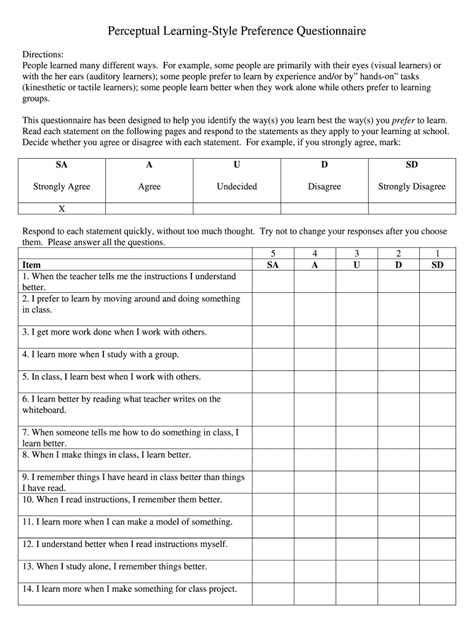 Fillable Online How to Spot Visual, Auditory, and Kinesthetic-Learning ...