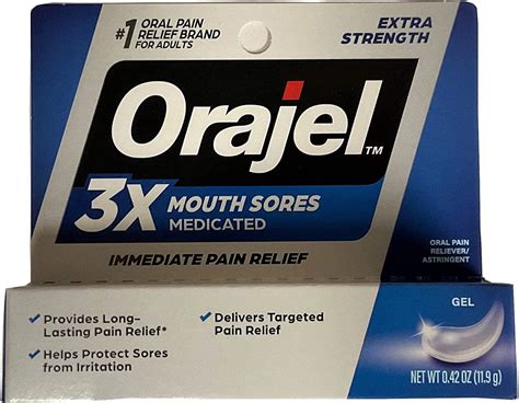 Orajel Mouth Sore Gel Maximum Strength - 0.42 oz (Pack of 2) | Buy Now ...