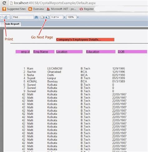How to create Crystal Reports by using the CrystalReportViewer and ...