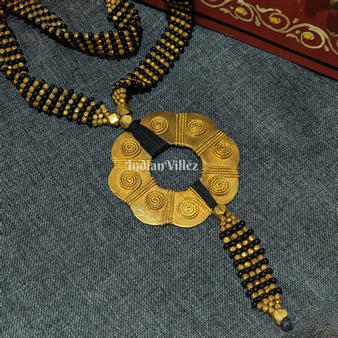 Pure Handmade Tribal Dhokra Necklace – IndianVillèz