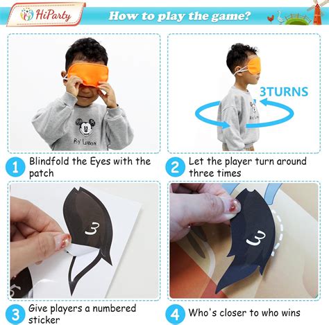 HiParty Pin The Tail on The Donkey Party Games for Kids India | Ubuy
