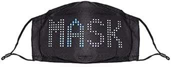 LED Matrix Face Mask with Rechargeable Battery and Charge Cord ...