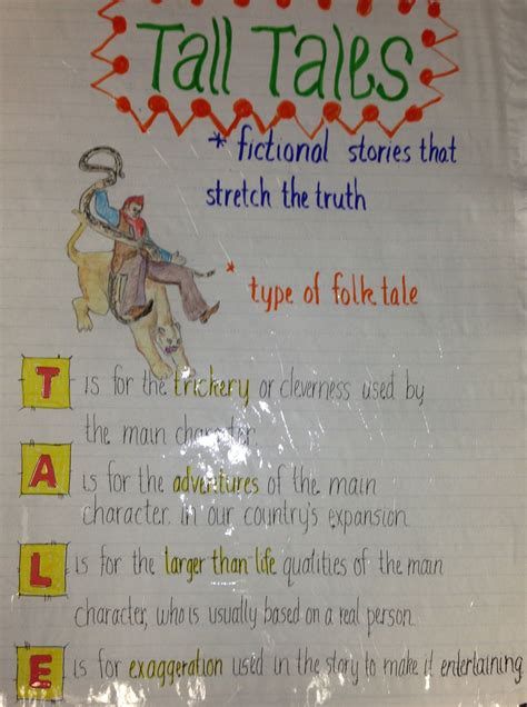 Printable Tall Tales For 5th Graders