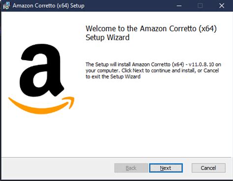 How to install Amazon Corretto JDK 11 on Windows 10