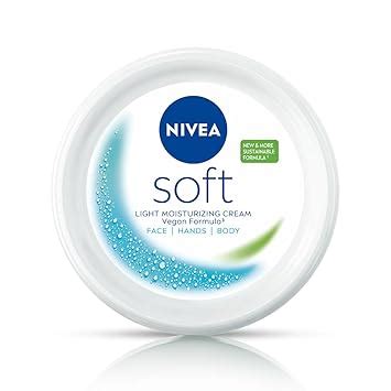 NIVEA Soft Light Moisturizer For Face, Hand & Body, Instant Hydration ...