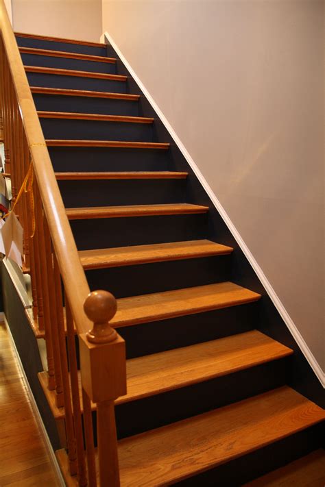Black Painted Stair Risers