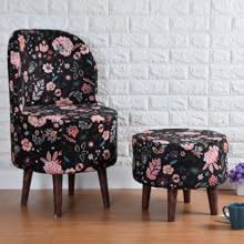 Homeaccex Printed stools for Living Room, Puffy Stool for Dressing ...