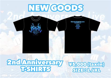 Malcolm Mask McLaren / 2nd Anniversary T-SHIRTS | asia idol goods shop