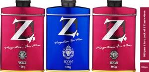Z - Magnetism for Men Z Talc Pack of 3 - 100 gms (2 Classic + 1 Icon ...