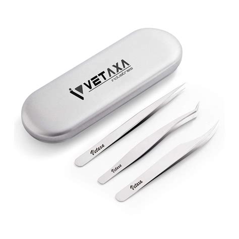Eyelash Extension Tweezers Set of 3 Piece Lash tweezers for Volume ...