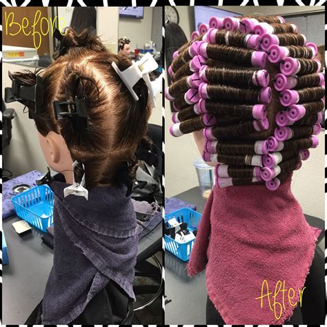 This service included a basic straight back perm wrap. | Permed ...