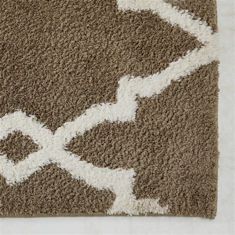 Buy Paradise Textured Polyester Woven Carpet : 150 cm x 50 cm Brown ...