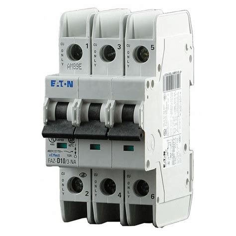 Eaton IEC Miniature Circuit Breaker, 30 A, 277/480V AC, 3 Pole, DIN ...