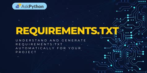 How to Create Requirements.txt Python 的图像结果