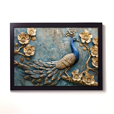 Buy Emperor's Feather Wall Painting Online in India | Vaaree