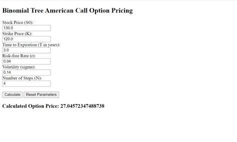 Image result for Binomial Model American Option