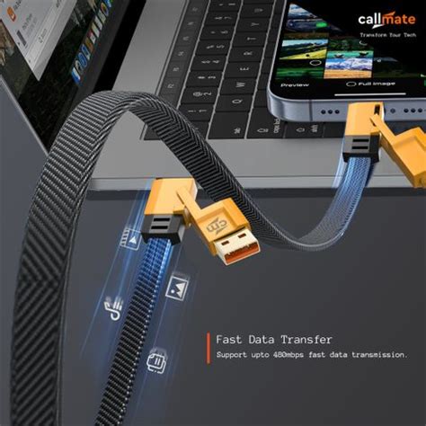 Callmate USB Type C Cable 1.5 m 4 in 1 65W Metal Fast Charging & Data ...