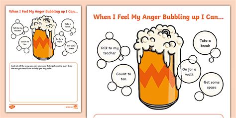 Mental Wellbeing Fizzy Feelings Poster Foundation Stage