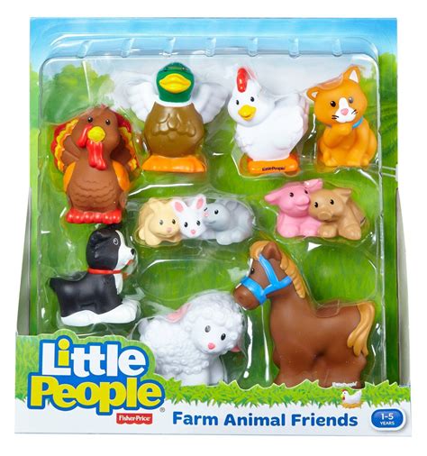 Fisher-Price Little People Farm Animal Friends with Baby Bunnies ...