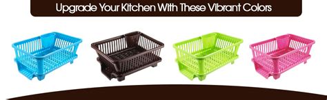 Buy Raawan 3 in 1 Medium Durable Plastic Kitchen Sink Dish Rack Drainer ...
